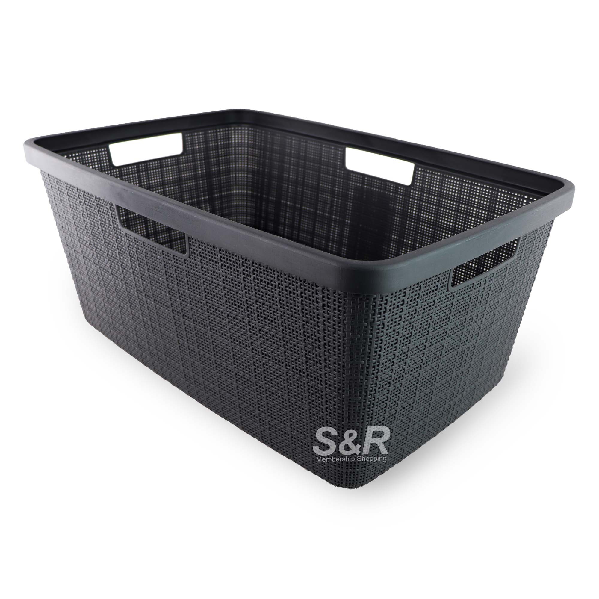 Keter Curver Jute 75L Gray Laundry Basket 1pc Keter Curver Jute 75L Gray Laundry Basket 1pc
